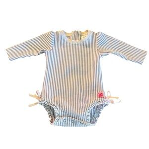 Striped Long Sleeve Baby Onesie